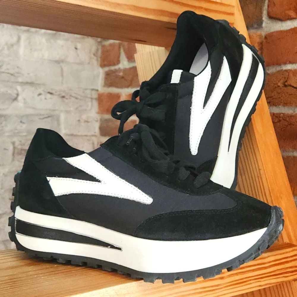 275 Central Marte Suede Platform Sneakers Sz 38